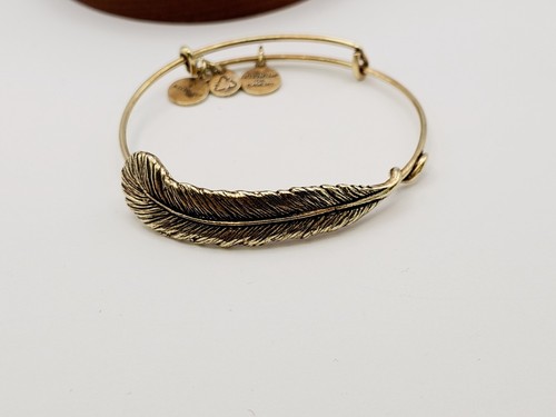 Alex & Ani Gold " Spiritueller großer Plume Feder 🪶 Bettelarmreif Armband ✨️⭐ - Bild 7 von 14