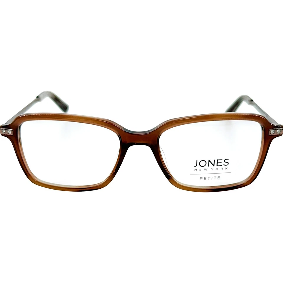 Jones New York VJOP247 Womens Plastic Eyeglass Frame Brown 49-16 Spring Hinges - Image 3 of 4