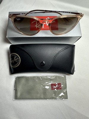 Ray-Ban Erika Sunglasses RB 4171 6514/13 Transparent Light Brown w/case