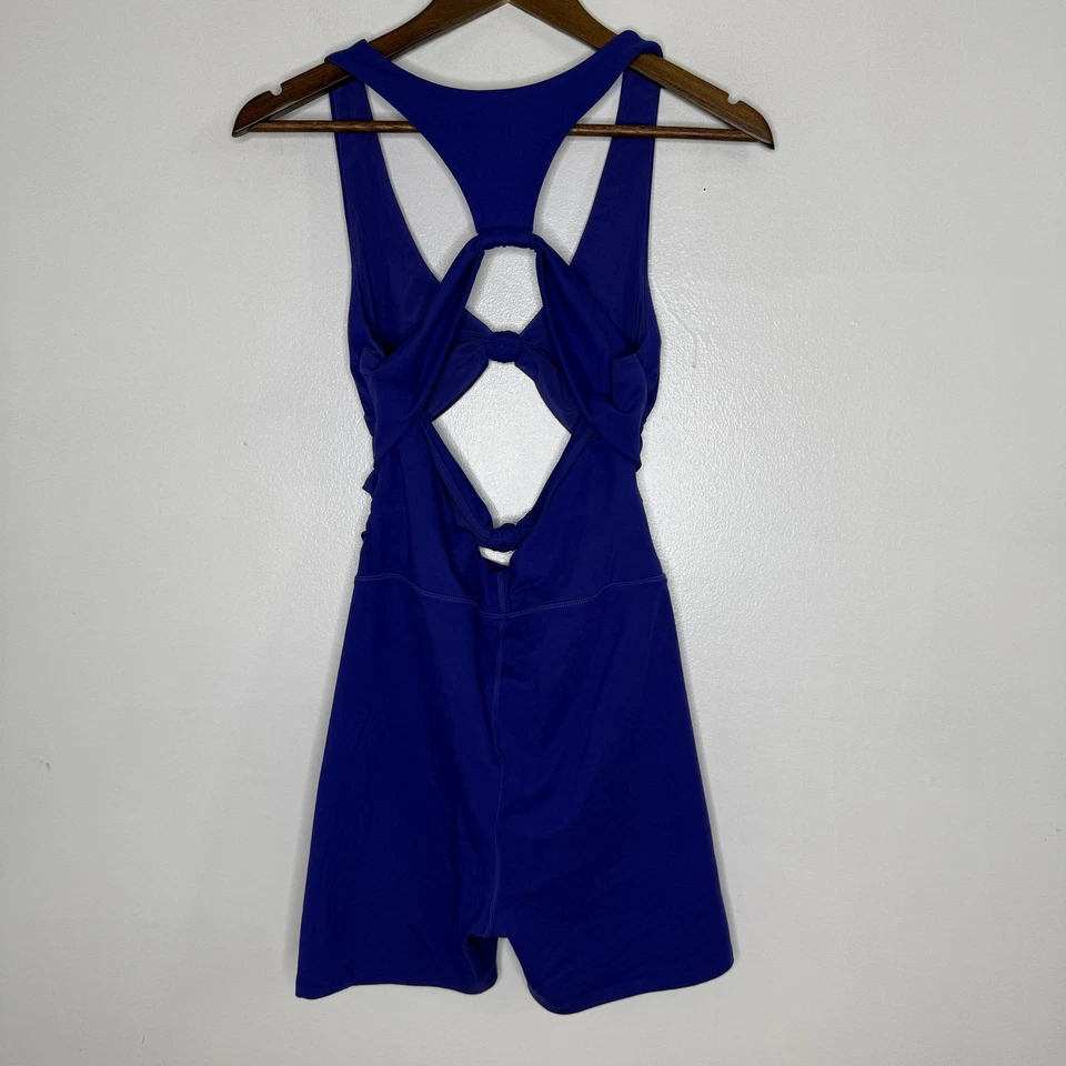 PatBO Revolve Womens One Piece Medium Blue Cutout Knot Front Sleeveless Stretch - Image 4 of 4