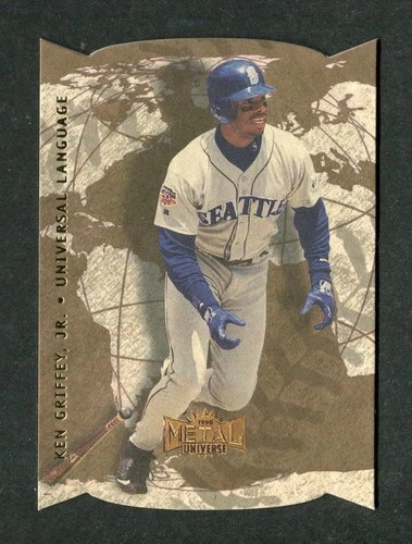 Ken Griffey Jr. Die Cut Universal Language 1998 Metal Universe Baseball Card #1