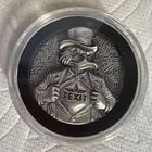 BARELY LIVING  1.21 Oz  SILVER .999  Texit Round Including Capsule