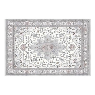 Vintage Boho 2x3 Teppich Weich Kunstwolle Rutschfest Waschbar für Küche Eingang Gebrauch