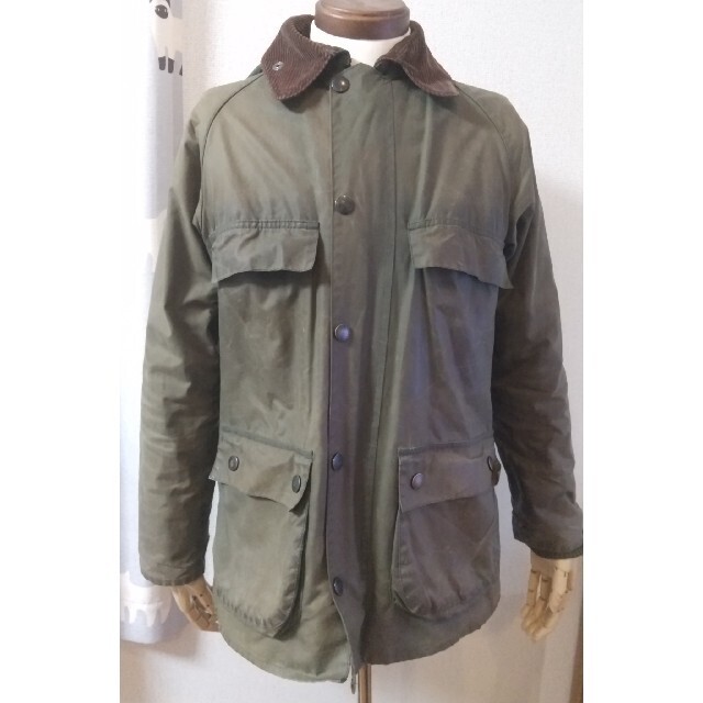Barbour BEDALE ジャケット オリーブグリーン C36/91cm