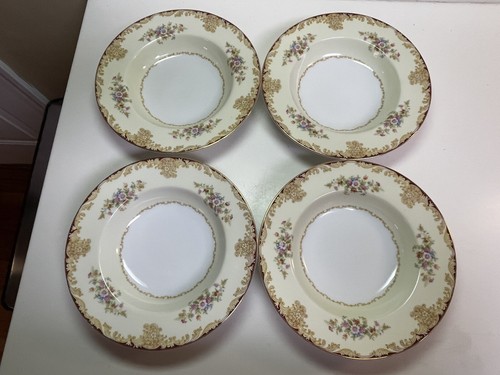 Noritake Mystery 175 Rimmed Soup Bowls-Set of 4 - Picture 3 of 8