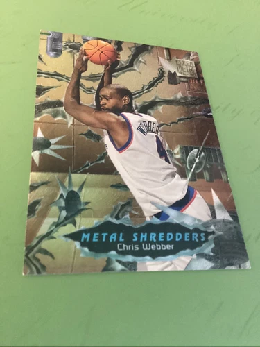 1996-97 Chris Webber Fleer Precious Metal Gems Metal Shredders RARE 