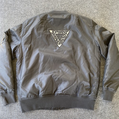 Clique Puffer Jacket Mens L Black Helsinki NMKY Logo Zip Up Mind Body Spirit - Picture 9 of 14
