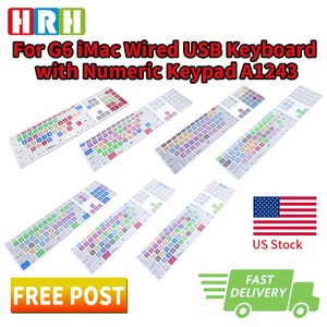 Silicone-Keyboard-Covers-for-iMac-G6-Wired-Numeric-USB-Keyboard-A1243-MB110LL-B
