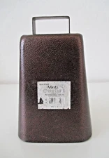 Harbor Freight Metal Cow Bell Antique Copper Finish Loud Sound - Mint AZ45