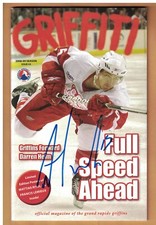Darren Helm GRAND RAPIDS GRIFFINS AUTOGRAPHED GRIFFITI PROGRAM SIGNED
