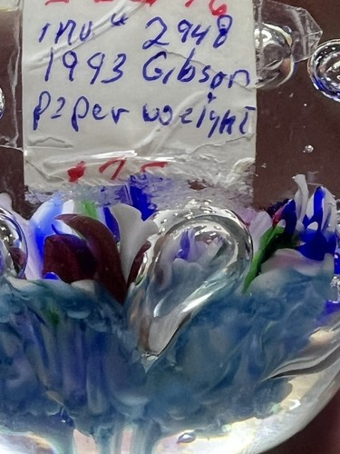 Gibson Kunstglas Kristall Briefbeschwerer - Bild 5 von 9
