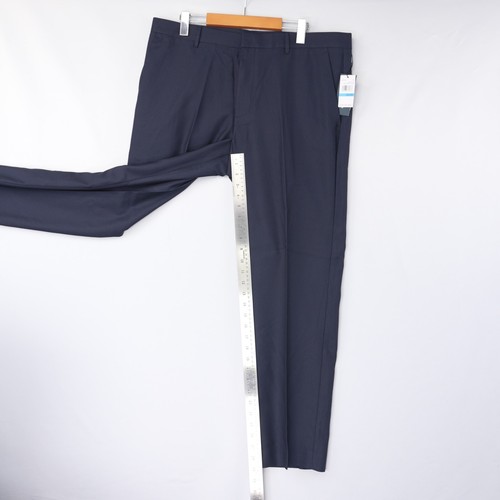 Perry Ellis Dress Pants Slim Fit Mid Rise Skinny Dark Navy Blue Mens Size NWT - Picture 37 of 58