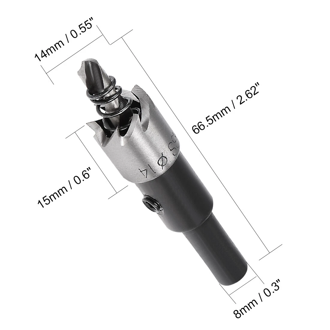 2 Pcs 14mm HSS Drill Bit Hole Saw Cutter for Metal Alloy Wood eBay