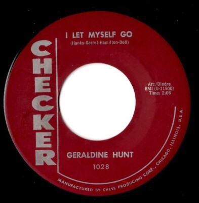 Geraldine Hunt I Let Myself Go / I Wished I Have Listened Northern Soul NEUWERTIG -