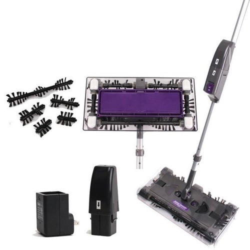 SCOPA ROTANTE ELETTRICA MAX ASPIRAPOLEVERE RICARICABILE RUOTANTE SWIVEL SWEEPER - Foto 4 di 4