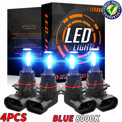 8000K LED Headlight Bulbs Hi Lo Beam Combo Kit For Chevy C1500 2500 - Foto 10