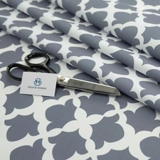 Water Resistant Outdoor Fabric Arabesque Charcoal, 145cm Wide, Cushions