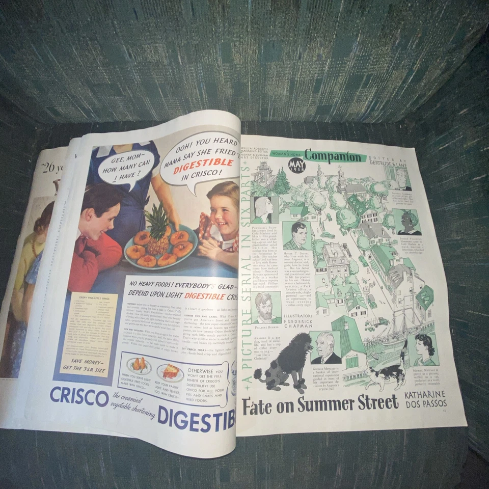 1938 May Woman's Home Companion Magazine Dress Fashions MARJORIE HOWARD - Image 3 of 4