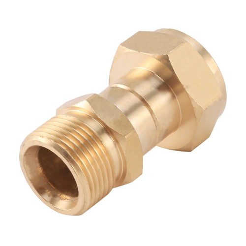 Pressure Washer Swivel Joint, Free To Hose Fitting, Anti Twist MetricK5 - Picture 4 of 8