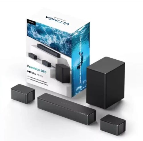 ULTIMEA Poseidon D60 Soundbar Dolby Atmos 5.1 3D Surround BassMX Bass Subwoofer. - Bild 8 von 20