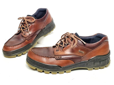 ECCO Track GTX Waterproof Moc Toe Two Tone Brown Leather Shoes Men EU 44