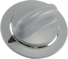 WE1M964 Timer Knob with Metal Ring (Gray) Compatible With AP4980845, 1811122