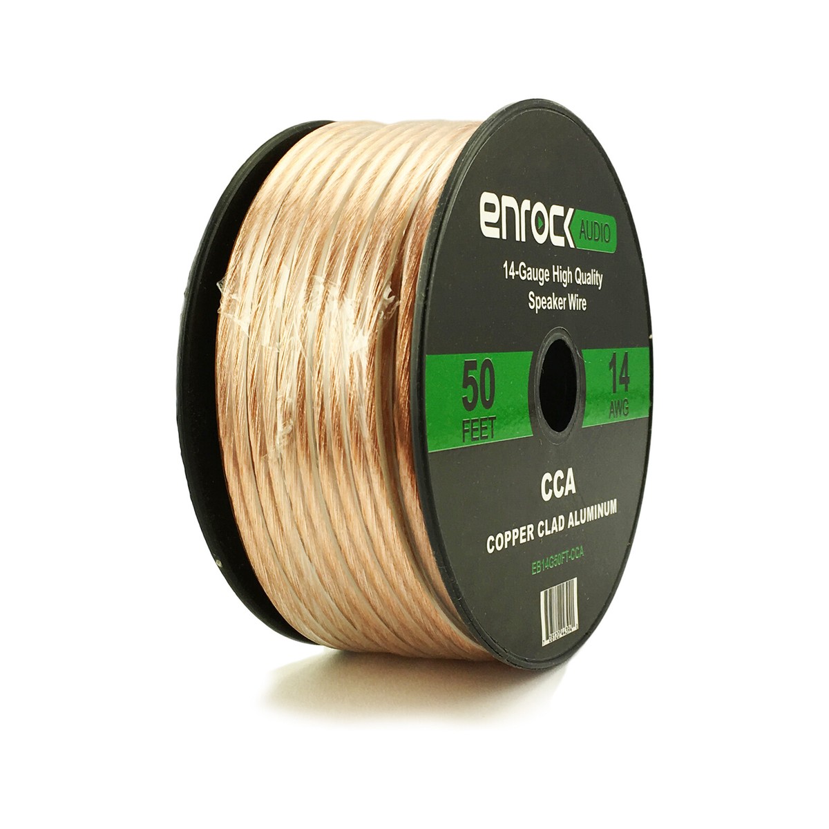 Enrock Audio 50-Ft 14G Speaker Wire For Car Home Theater