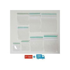 Image of Resealable Gripseal Grip Seal Bags Poly Polythene Plastic Plain Clear 11 Sizes