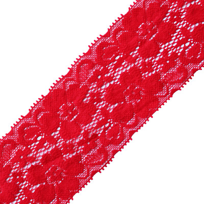 Custom Wide Stretch Lace Choker Necklace - 2 To 2.25 Inch Height, Handmade In USA, Lobster Clasp