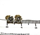 New 14k yellow gold .55ct I1 H Fancy prong round diamond stud earrings — photo 6
