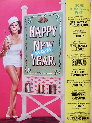 ABC FILM REVIEW JAN 1956 - DIANA DORS, ANN MILLER, ERROL FLYNN, ANNA NEAGLE