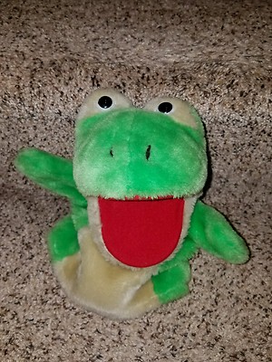 Vintage Frog Hand Puppet Makes Ribbit Sound. 10 
