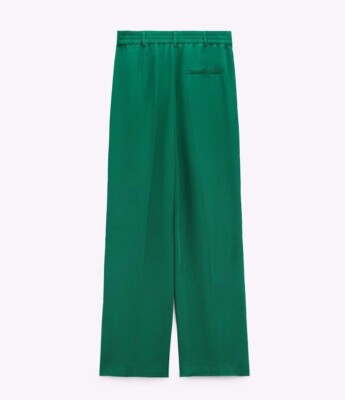ZARA NEW WOMAN FW 2023 HIGH-WAIST FLOWING WIDE-LEG TROUSERS