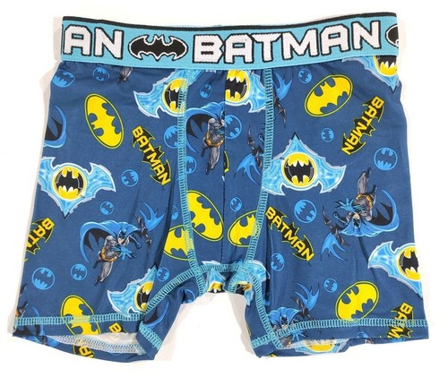 Batman Underwear Boys Large 10 DC Comics 4-Pair Athletic Boxer Briefs Kids Gift - Picture 5 of 7