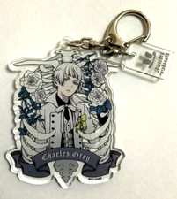 Black Butler Rich Black Acrylic Keychain Strap Charles Grey Yana Square Enix JP