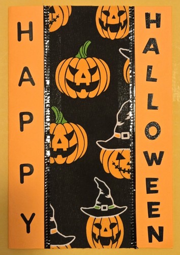 Happy Halloween! HANDMADE Greeting Card (+ Envelope 4.5x6.5")
