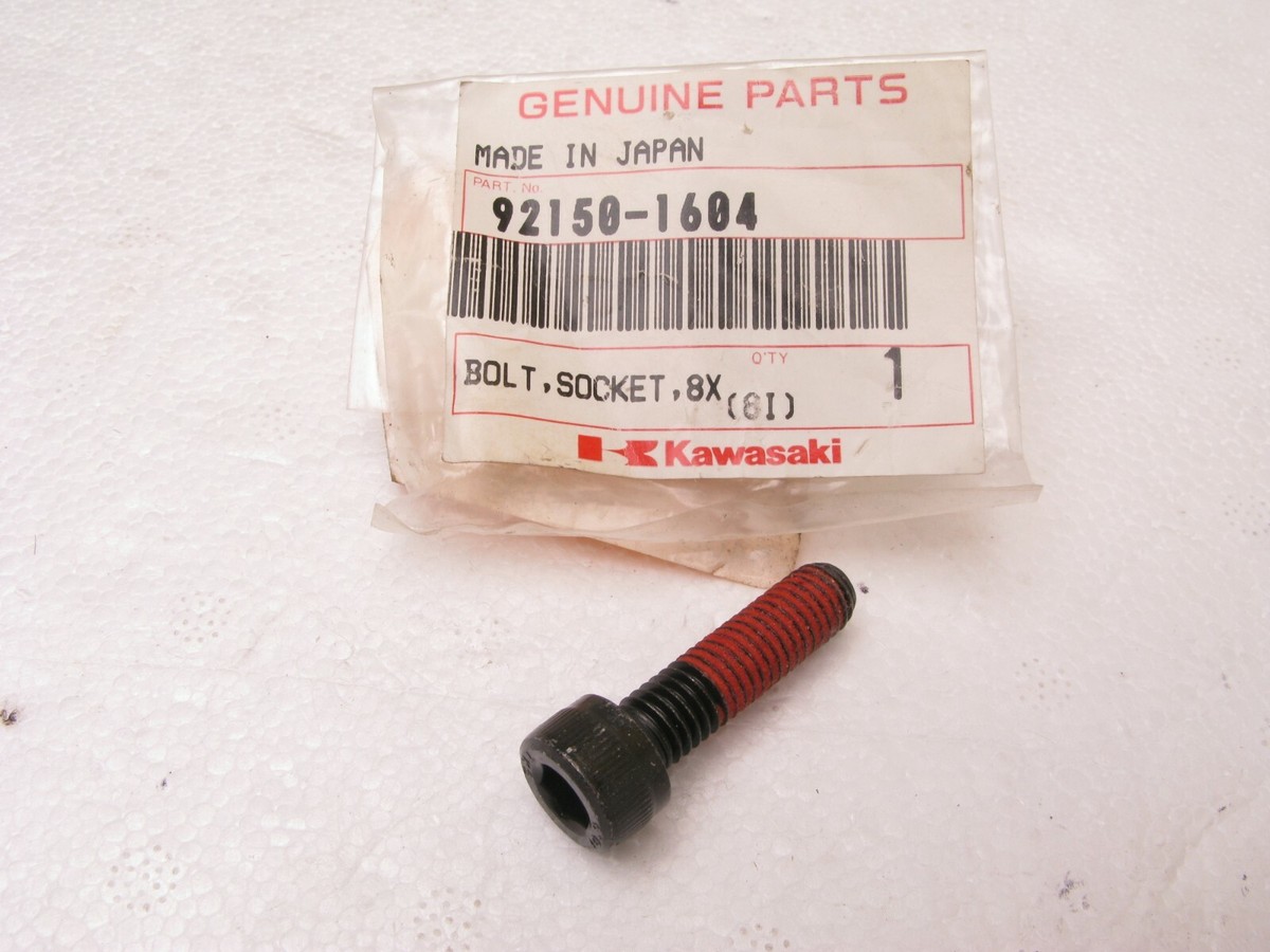 Nao New NOS Kawasaki Socket Bolt 8X30 # 92150-1604 KX250 ZX600