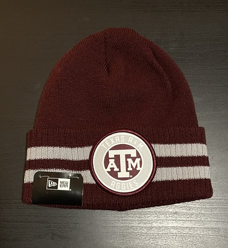 NEW NWT New Era Texas A&M Aggies Cuff Knit Beanie, Winter Hat, One Size, Maroon