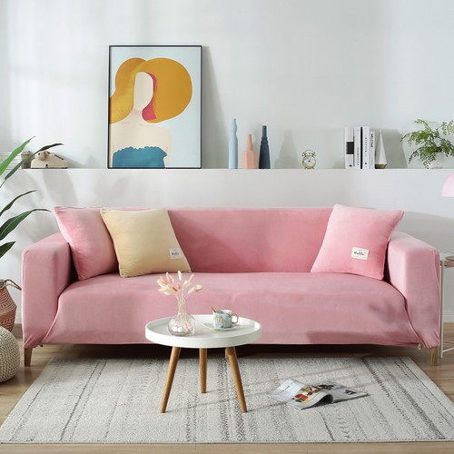 Funda protectora de sofá elástica de terciopelo para silla de sofá de 1 2 3 4 plazas - Imagen 88 de 105