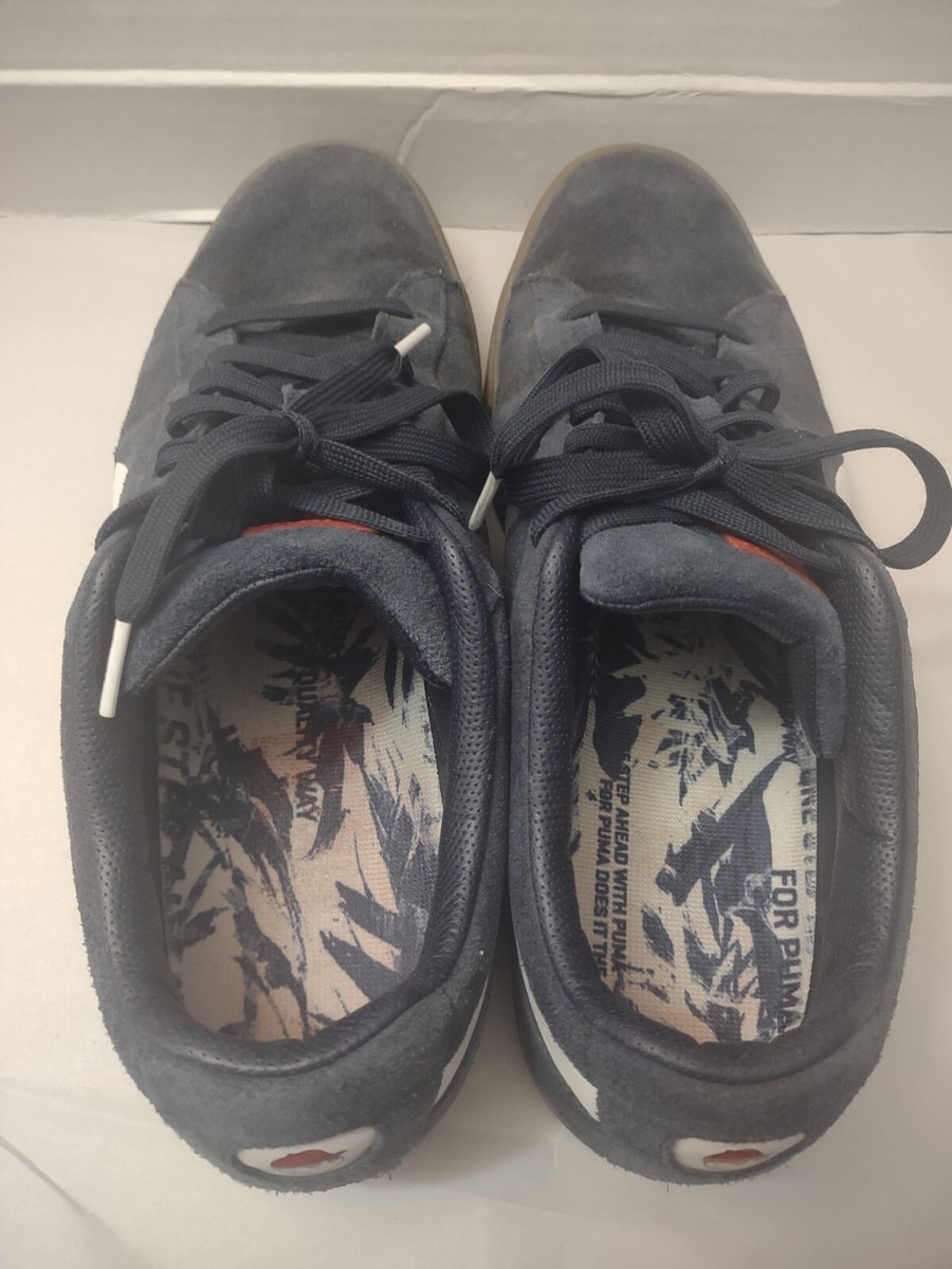 Malbon Golf X Puma Suede Navy Men's Lace Up Sneakers Size US12 | eBay