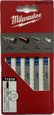 5 Milwaukee Stichs&auml;gebl&auml;tter 75 75x3 mm T127D T 127 D, Metall CU ALU 4932274315
