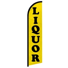 Liquor Windless Advertising Swooper Flag Alcohol Bar Services