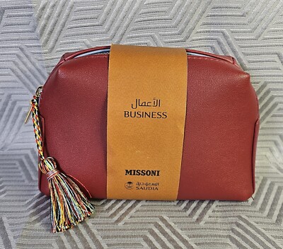 NEW Missoni Makeup Toiletry Bag Cranberry Red Brand New W/ Original Accessories