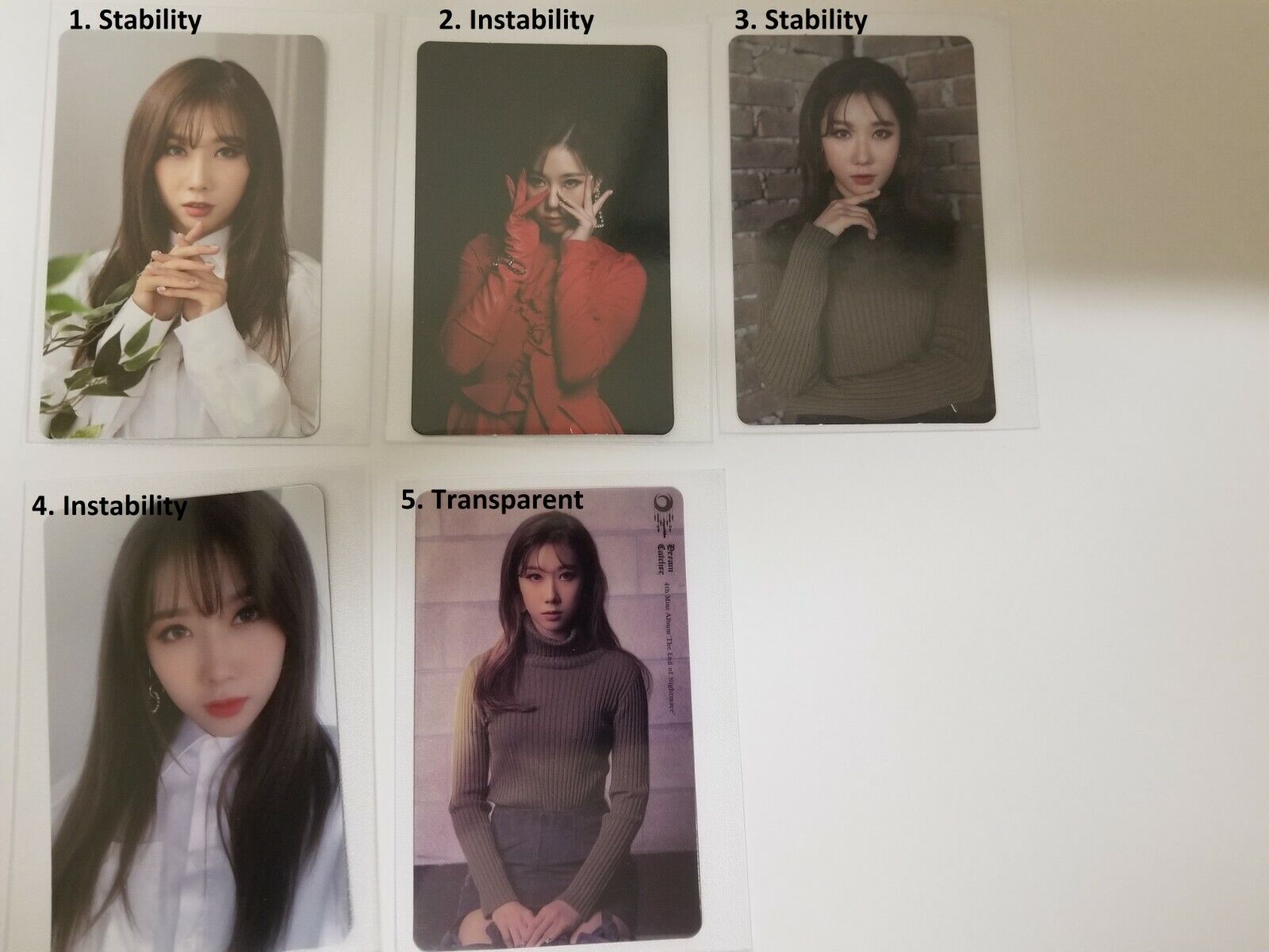 Dreamcatcher The End Of Nightmare Handong Photocards