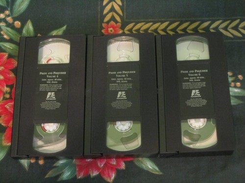 ~A&E~BBC~JANE AUSTEN'S PRIDE AND PREJUDICE~6 VHS BOX SET~TESTED~VG~COLIN FIRTH~ - Picture 12 of 12