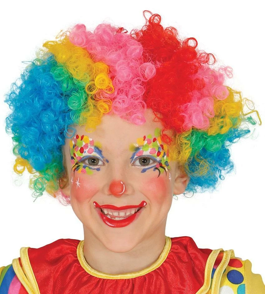 Wresetly Costume di Clown Parrucca di Clown Accessori Naso di Clown Nodo per Donne Adulte Festa