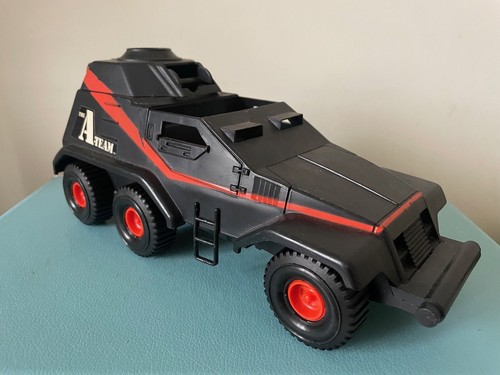 Galoob 10 pouces A-TEAM BLINDÉE VOITURE jouet moulé sous pression 1983 vintage RARE TV culte années 80 RÉSERVOIR - Photo 1/8