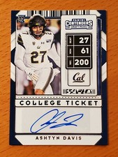 2020 Contenders Draft #218 Ashtyn Davis California Rookie Auto 
