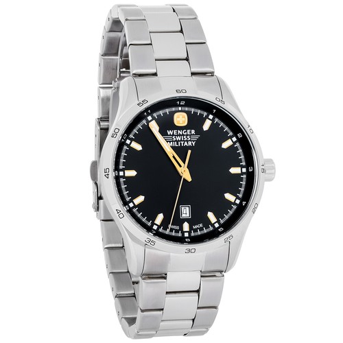 Wenger Swiss Military Roadster Mens Stainless Steel Quartz Watch 01.9041.204C