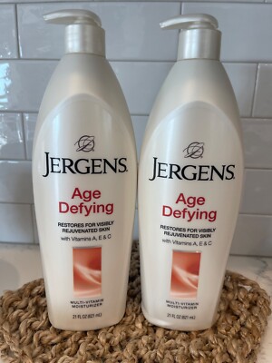 DELAGEDIVA AGE- Lotion 二本セット 2 x Jergens Age Defying Multi Vitamin Moisturizer Lotion 16.8 oz